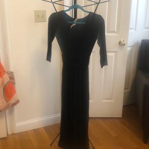 Anthropologie black Jersey maxi dress.